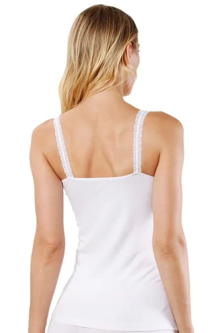 Modal Pamuklu Dantelli İnce Askılı Kadın Atlet Özkan 24675 - 2