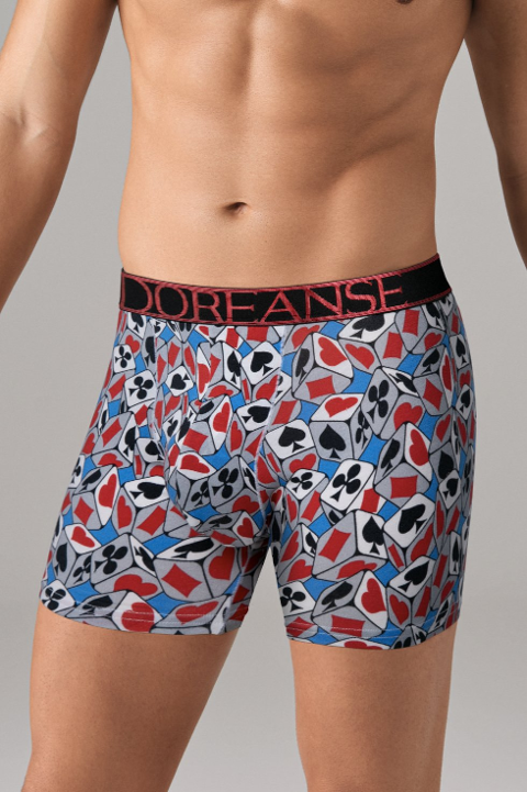 Modal Pamuklu Esnek Bel Boxer Doreanse 1869