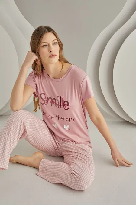 NBB Pamuklu Uzun Kollu Pijama Takımı NBB 68005