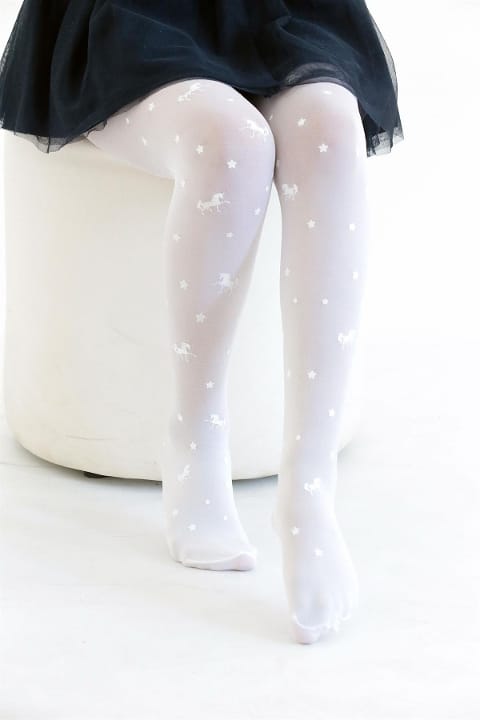 Kaydırmaz Tabanlı Çocuk Külotlu Çorap Daymod 2125174 - Beyaz