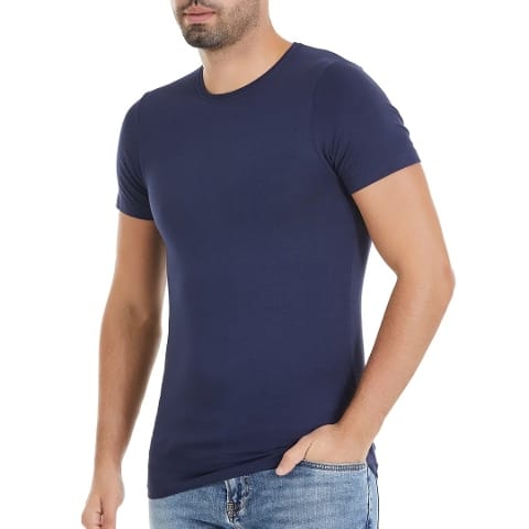 Bambu Elastan O-Yaka Kısa Kollu T-Shirt Yıldız 477