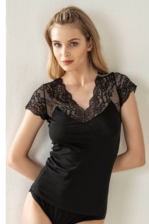 Pamuklu Modal Esnek Yumuşak Atlet Özkan 26947 - Siyah