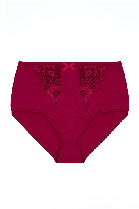 Öts İç Giyim Dantelli Yüksek Bel Külot Pamuk Öts 4416 - Görsel 2