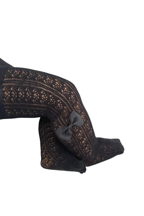 Aksesuarlı Siyah Bebek Külotlu Çorap Daymod 2143003 - Siyah