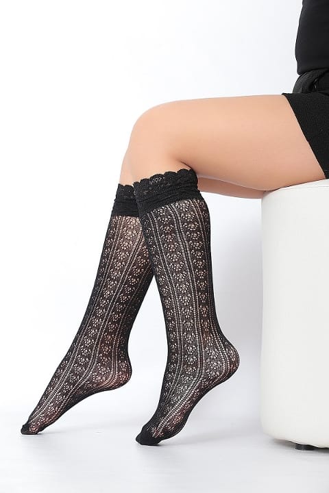 Esnek Yapı Kaydırmaz Taban Çocuk Dizaltı Çorap Daymod 2223016