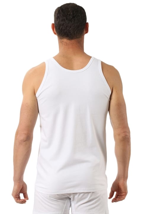 Pamuklu Ribana Askılı Atlet Özkan 0113 - Beyaz