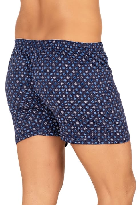 Yumuşak Pamuklu Desenli Erkek Boxer Özkan 11112 - Asorti