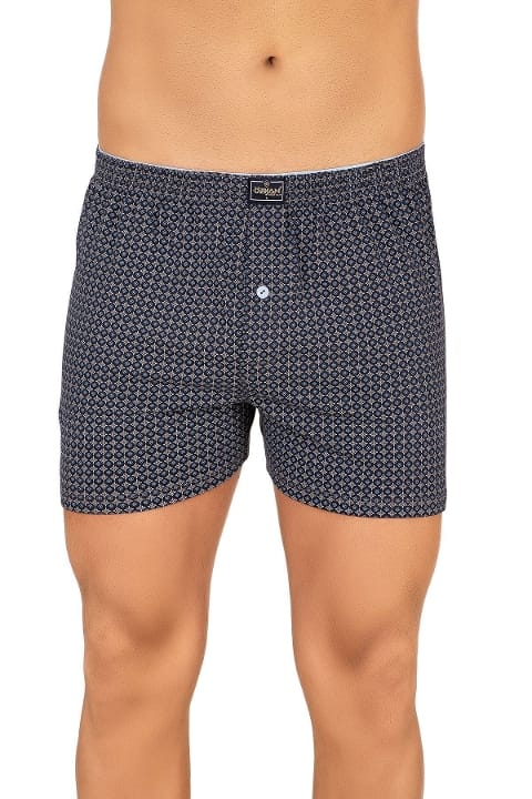 Yumuşak Pamuklu Desenli Erkek Boxer Özkan 11112 - Asorti