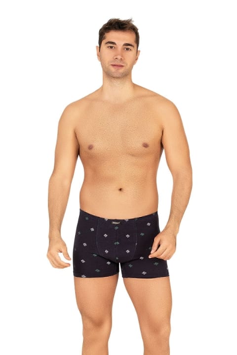 Pamuklu Modal Desenli Esnek Boxer Şort Özkan 11113 - Görsel