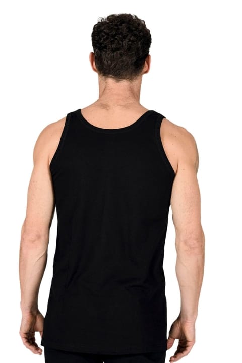 Pamuklu Ribana Kalın Askılı Erkek Atlet Özkan 11406 - Siyah