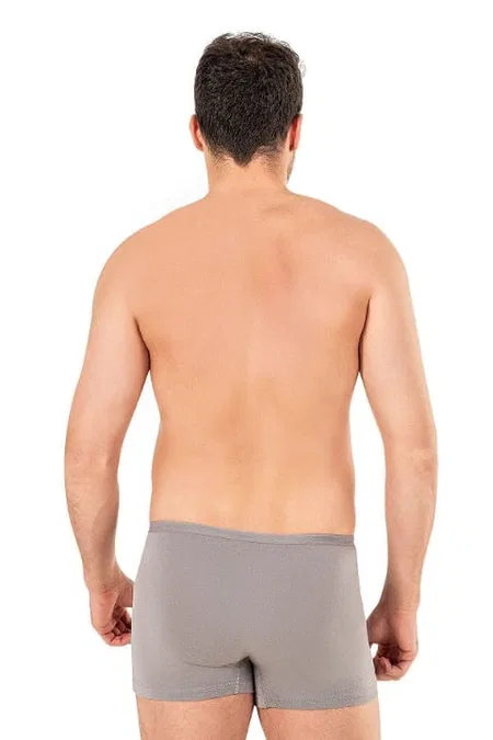 Pamuklu Modal Esnek Boxer Şort Özkan 11897 - Gri