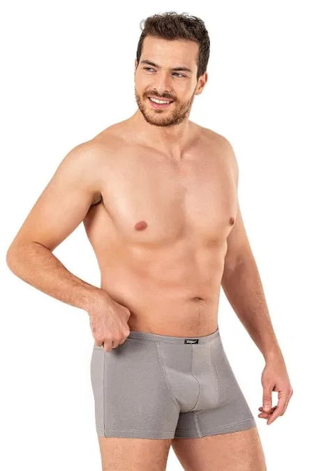 Pamuklu Modal Esnek Boxer Şort Özkan 11897 - Gri