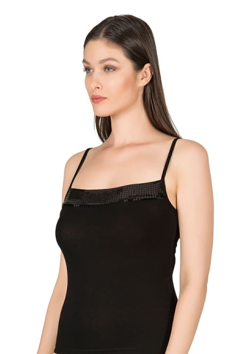 Esnek İp Askılı Viskon Kadın Atlet Özkan 2102