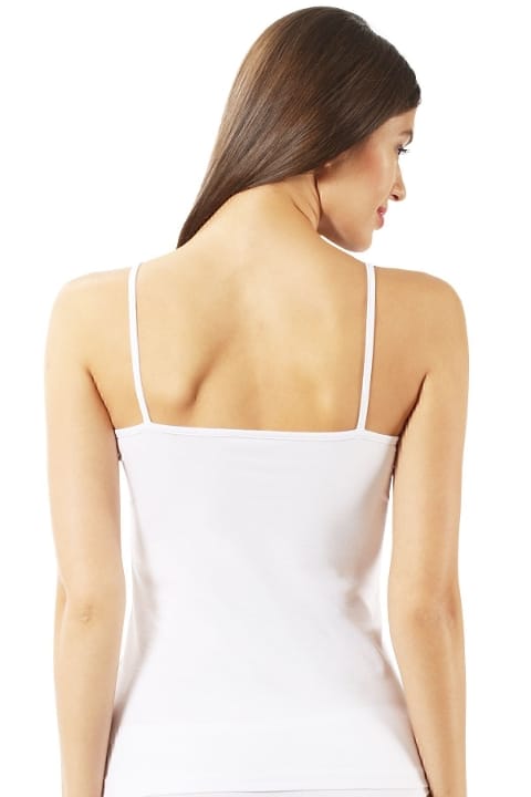 Pamuklu Esnek İnce Askılı Kadın Atlet Özkan 23319 - Beyaz