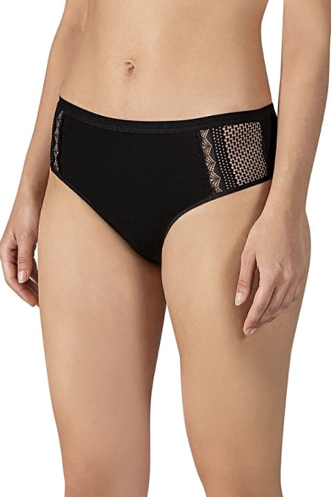 Yüksek Bel Pamuklu Bato Külot Özkan 25592 - Siyah