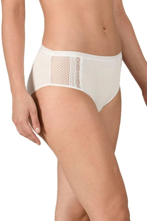 Yüksek Bel Pamuklu Bato Külot Özkan 25592 - Ekru