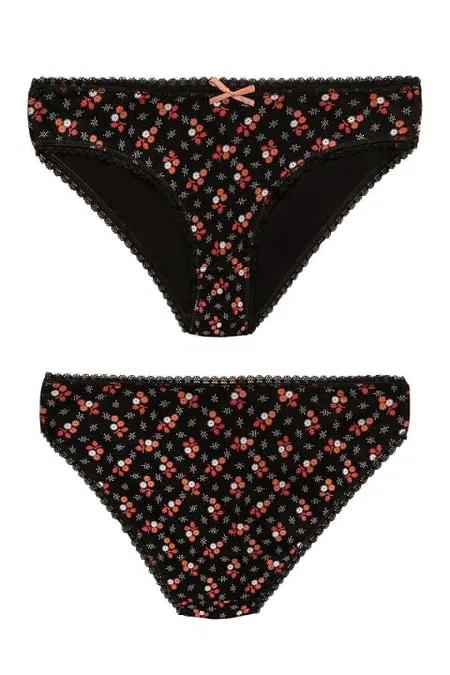Özkan Pamuklu Esnek Yüksek Bel Slip Bikini Külot Özkan 26481 - Görsel 5