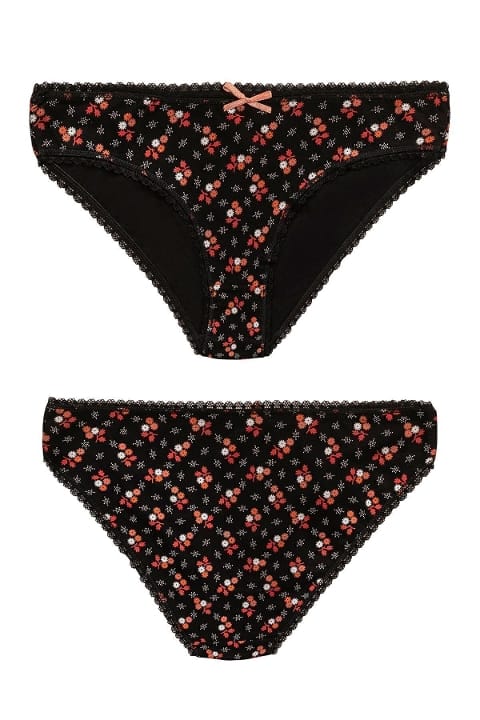 Özkan Pamuklu Esnek Yüksek Bel Slip Bikini Külot Özkan 26481 - Görsel 5