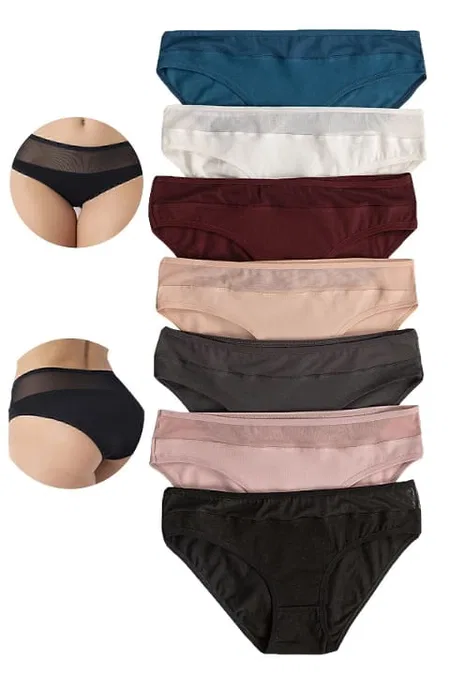 Özkan Yüksek Bel Pamuklu Esnek Slip Bikini Külot Özkan 26797