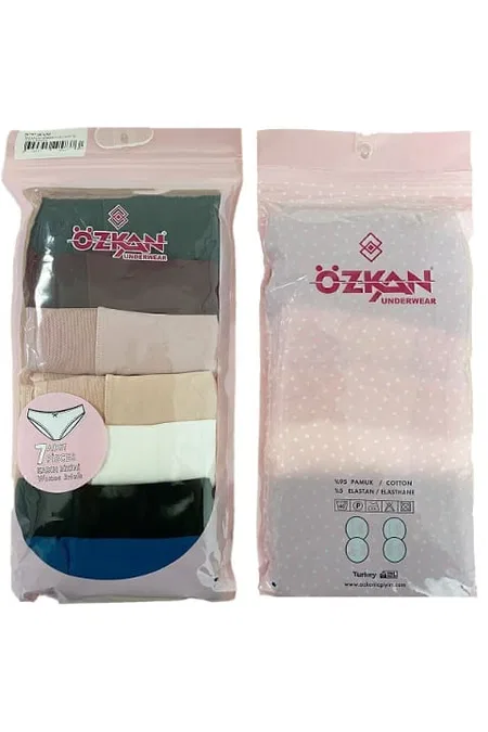Özkan Yüksek Bel Pamuklu Esnek Slip Bikini Külot Özkan 26797 - Görsel 2