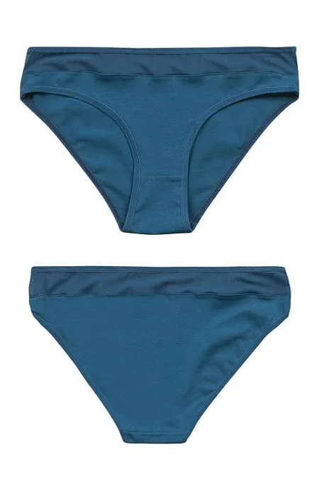 Özkan Yüksek Bel Pamuklu Esnek Slip Bikini Külot Özkan 26797 - Görsel 3