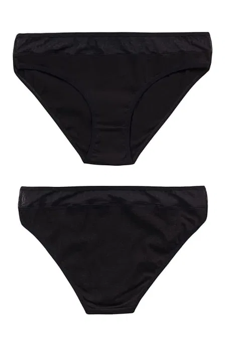 Özkan Yüksek Bel Pamuklu Esnek Slip Bikini Külot Özkan 26797 - Görsel 5