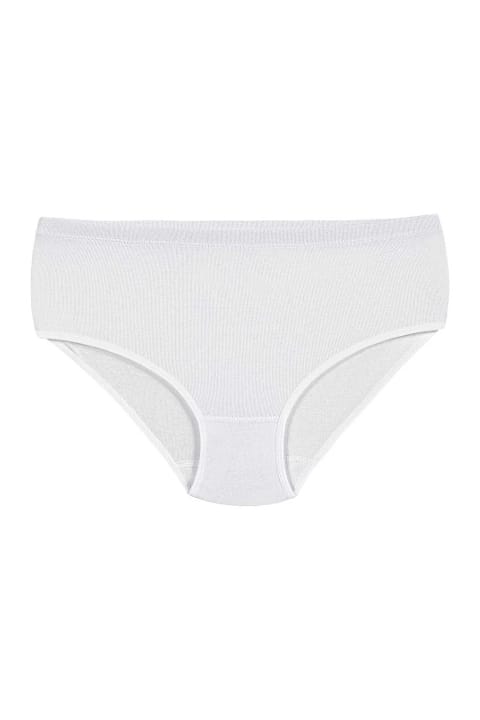 Pamuklu Yüksek Bel Külot 6'lı Paket Beyaz Yıldız 3580 - 2