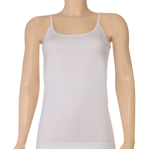 Pamuk İp Askılı Beyaz 3'lü Paket Kadın Atlet Yıldız 2043