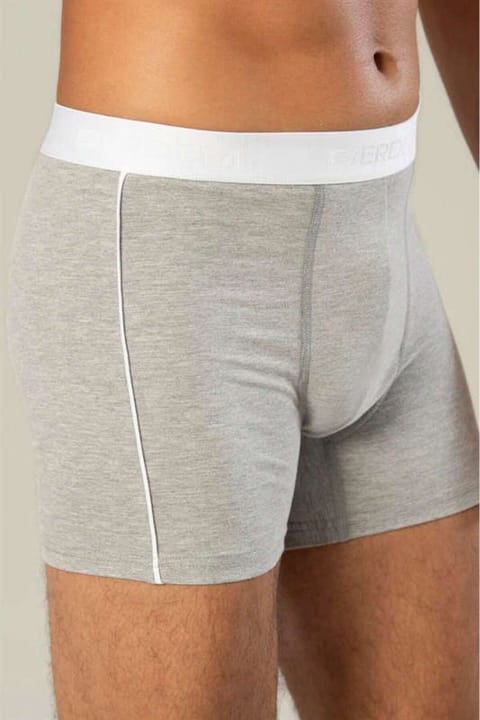 Pamuk Elastan Uzun Boxer Erdem 1417 - Gri