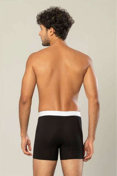 Pamuk Elastan Uzun Boxer Erdem 1417 - Siyah
