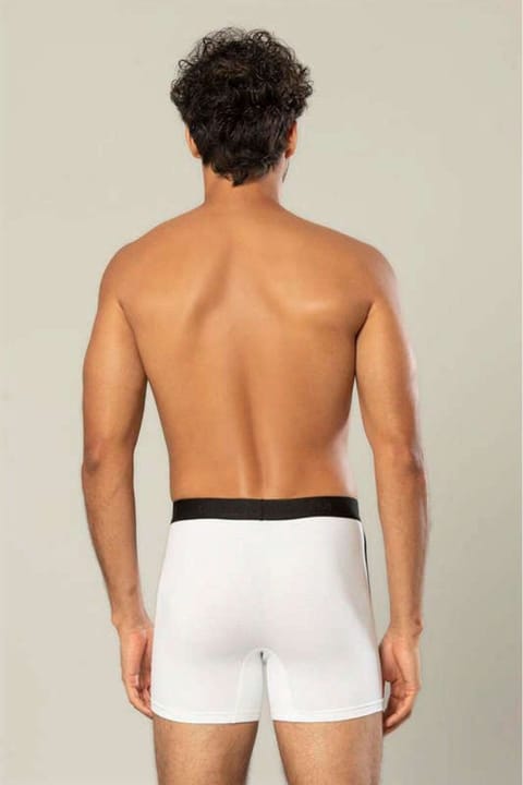 Pamuk Elastan Uzun Boxer Erdem 1417 - Beyaz