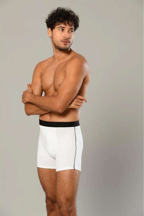 Pamuk Elastan Uzun Boxer Erdem 1417 - Beyaz