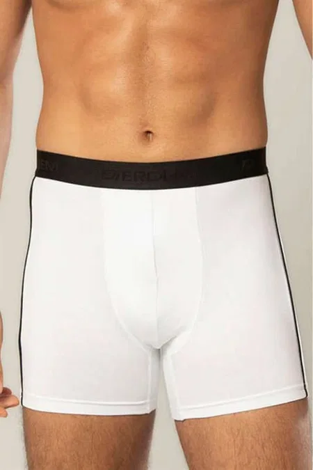 Pamuk Elastan Uzun Boxer Erdem 1417 - Beyaz