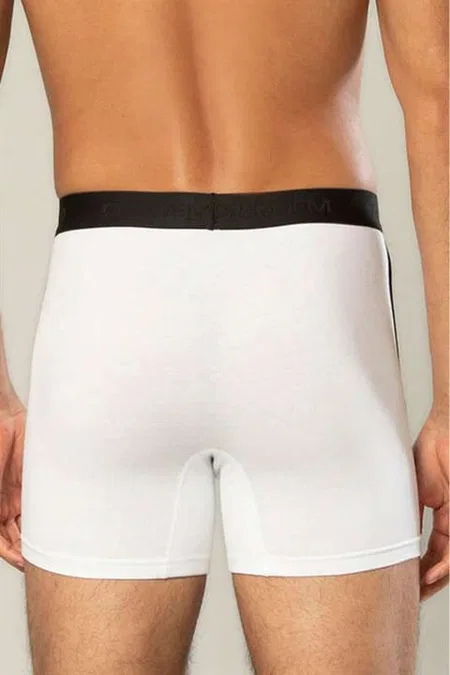 Pamuk Elastan Uzun Boxer Erdem 1417 - Beyaz