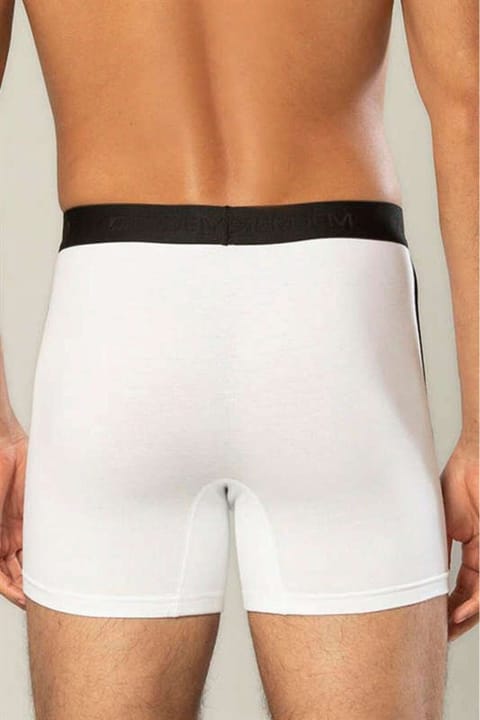 Pamuk Elastan Uzun Boxer Erdem 1417 - Beyaz