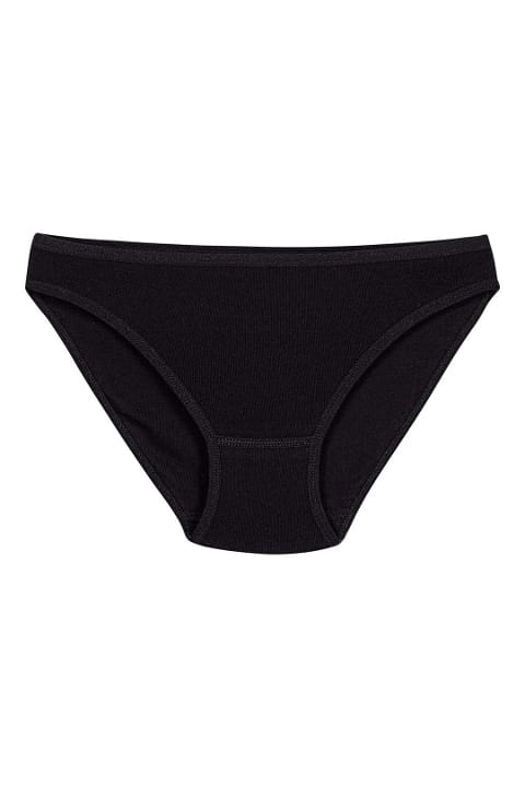 Yüksek Bel Pamuklu Bikini Külot 6'lı Paket Yıldız 2123 - Siyah