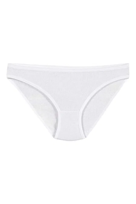 Yüksek Bel Pamuklu Bikini Külot 6'lı Paket Yıldız 2122 - Beyaz
