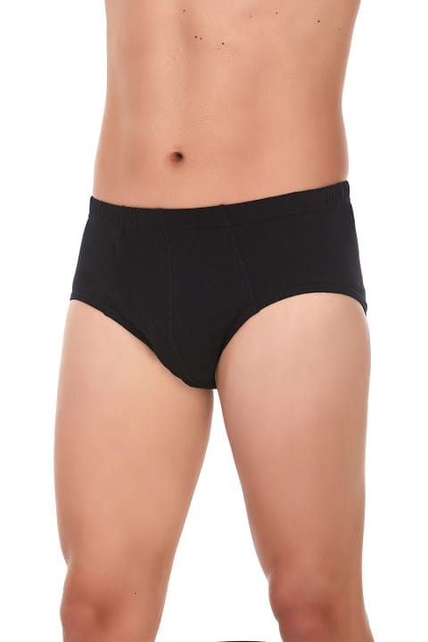 Pamuklu Yüksek Bel Kom Slip Külot 6'lı Paket Yıldız 130 - Siyah