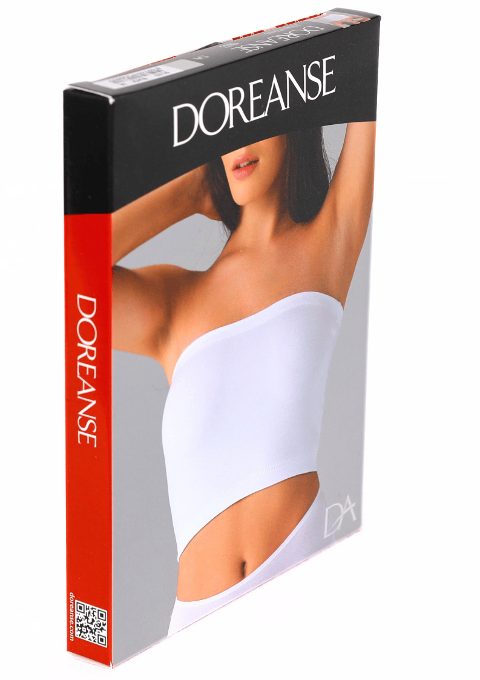 Tek Parça Esnek Pamuklu Body Doreanse 9133 - Beyaz