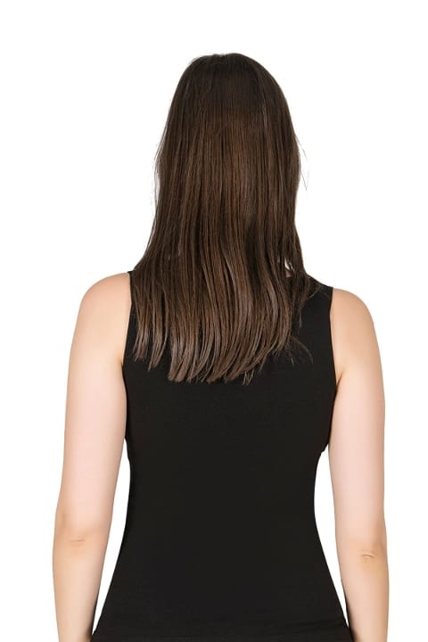 Pamuklu Esnek Kalın Askılı Kadın Atlet Özkan 0181 - Siyah