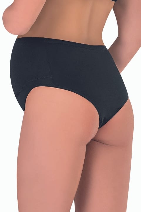 Pamuklu Yumuşak Esnek Hamile Lohusa Bato Külot Özkan 23582 - Siyah