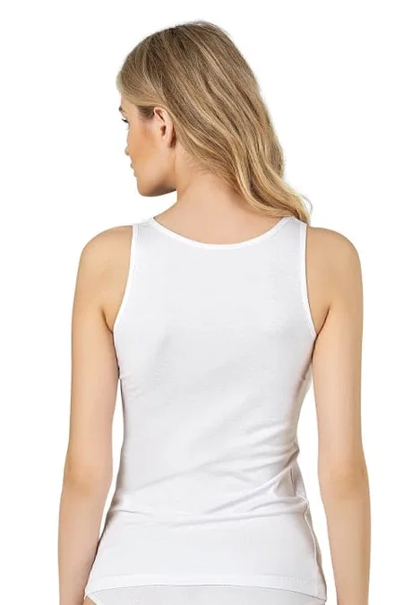 Pamuklu Dantel Detaylı Kalın Askılı Atlet Özkan 26805 - 2