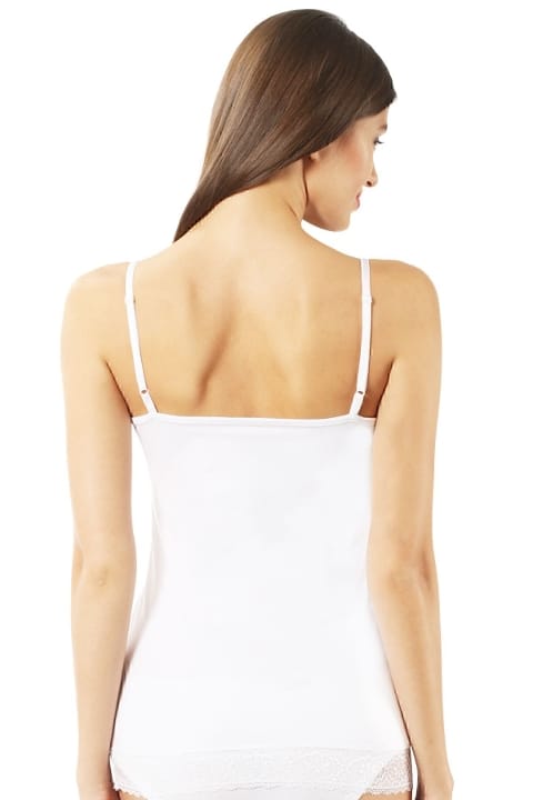 Dantel Detaylı İnce Askılı Pamuklu Kadın Atlet Özkan 22795 - 2