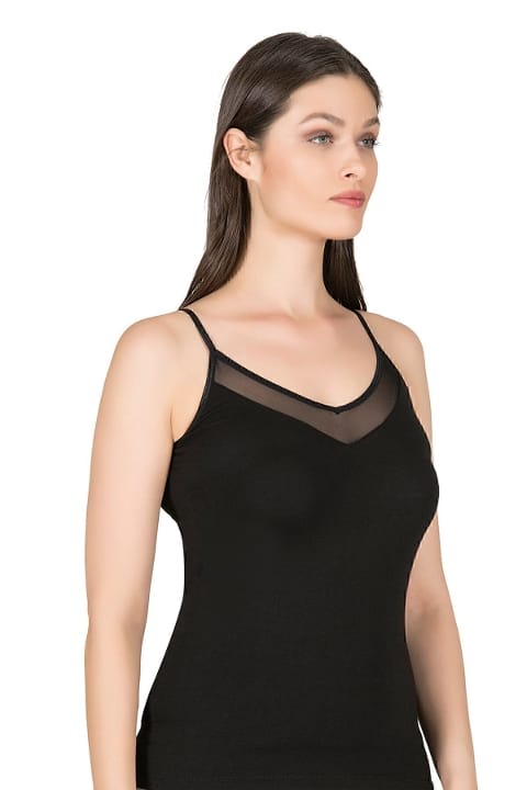 Pamuklu Modal İnce Askılı Kadın Atlet Özkan 22813 - Siyah