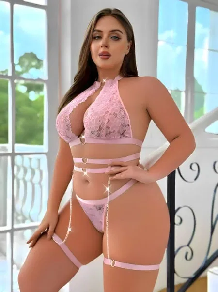 Zincirli Dantel Tanga Külot Real Passione 73 - Pembe