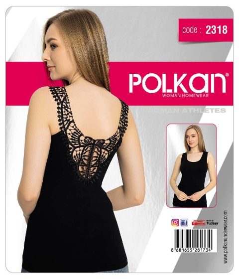 Kalın Askılı Nefes Alan Atlet Kadın Polkan 2318