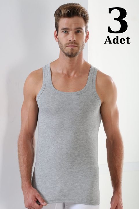 Pamuklu Ribana Kesim Erkek Atlet Arma Yıldız 1001