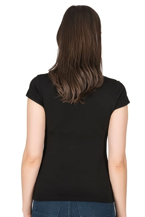 Yüksek Pamuklu Rahat Kısa Kollu T-shirt Özkan 7123 - 2