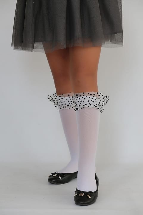 Pamuklu Kaydırmaz Taban Çocuk Dizaltı Çorap Daymod 2222026