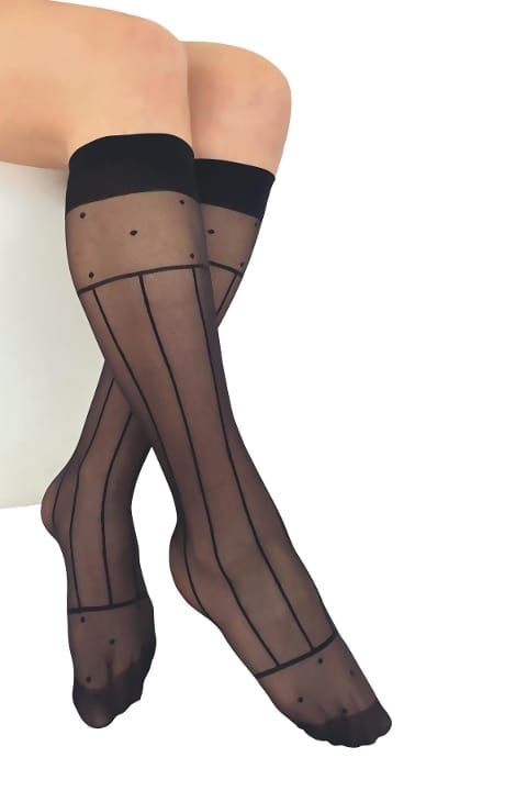 Esnek Yapılı Dizaltı Çorap Siyah Daymod 1221144